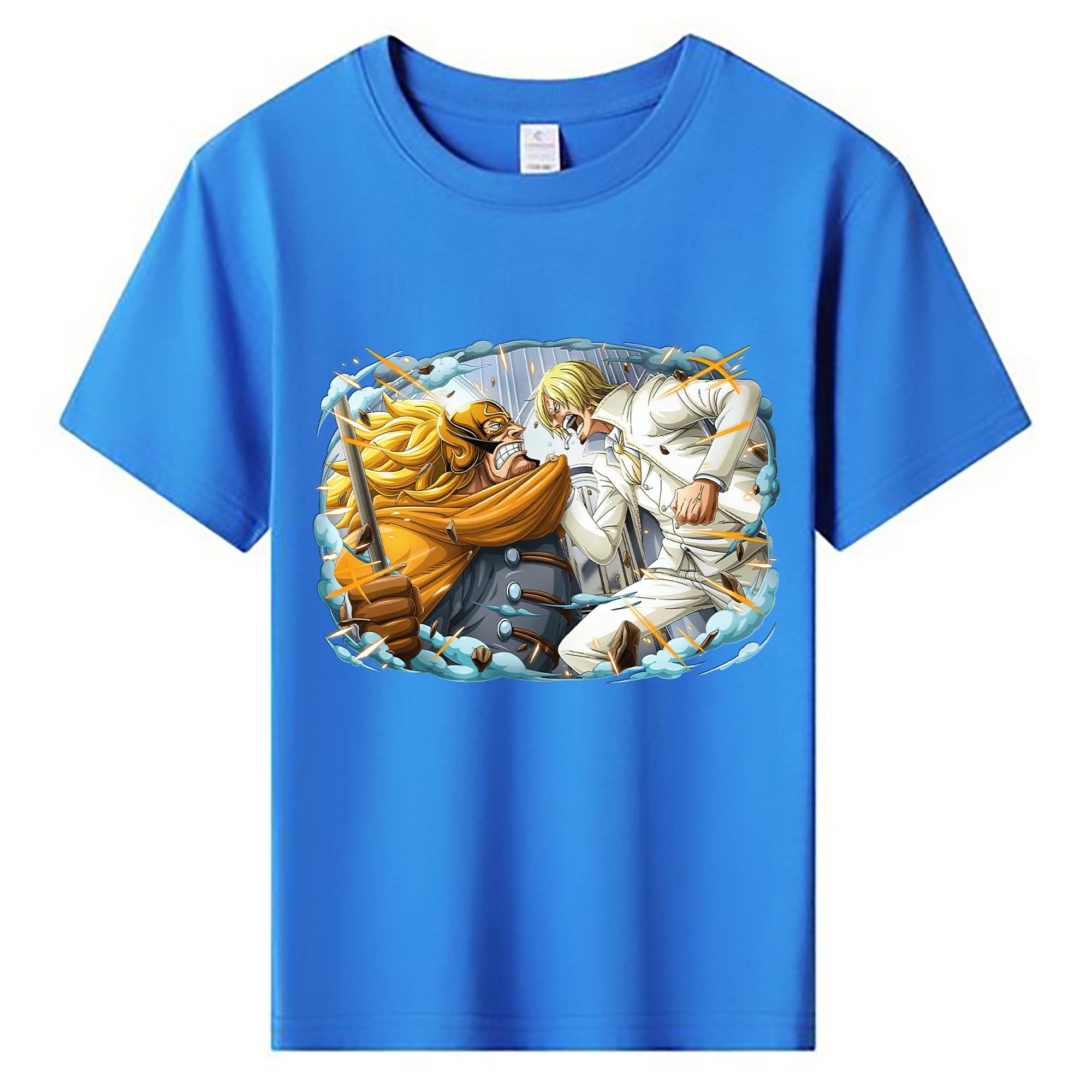 （画像用） ワンピース サンジ ONE PIECE Sanji 綿100％キッズTシャツ（フロントプリント）